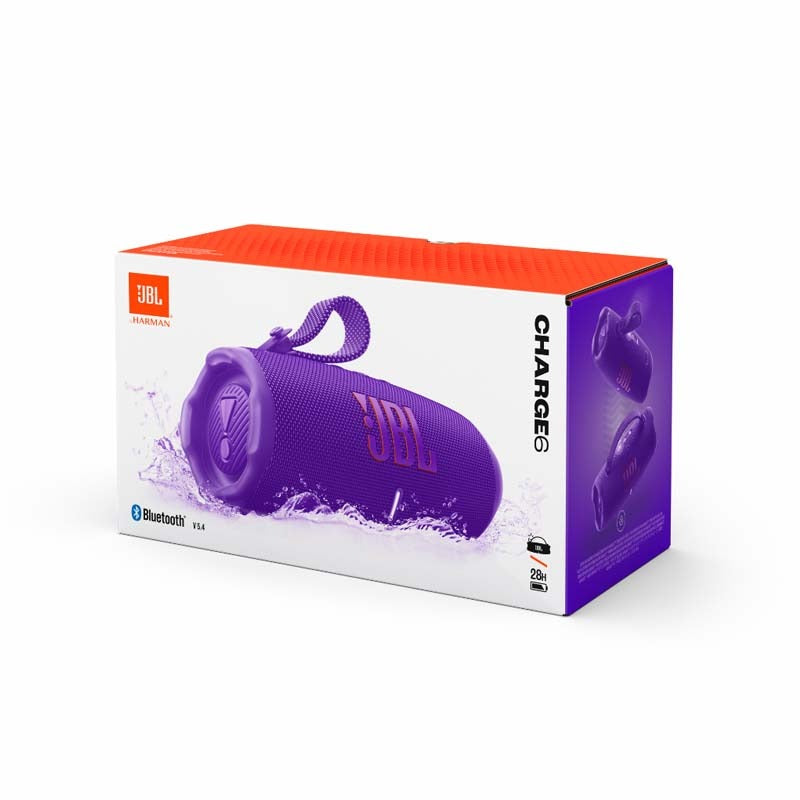 JBL Charge 6 Portable Bluetooth Speaker - Purple