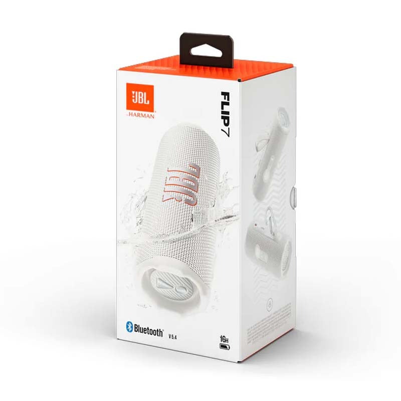 JBL Flip 7 Portable Bluetooth Speaker - White