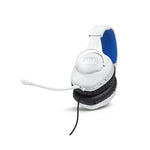 JBL Quantum 100P Console Wired Over Ear Gaming Headphones - White / Blue