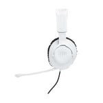 JBL Quantum 100P Console Wired Over Ear Gaming Headphones - White / Blue