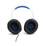 JBL Quantum 100P Console Wired Over Ear Gaming Headphones - White / Blue