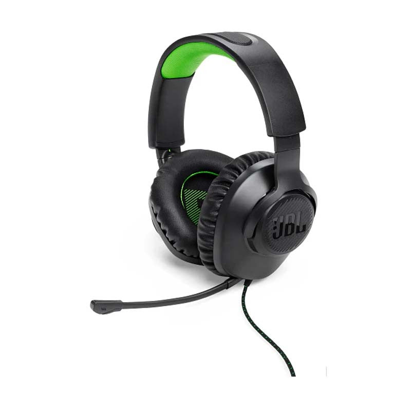 JBL Quantum 100X Console Wired Over Ear Gaming Headphones - Black / Green