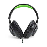 JBL Quantum 100X Console Wired Over Ear Gaming Headphones - Black / Green