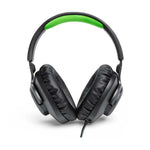 JBL Quantum 100X Console Wired Over Ear Gaming Headphones - Black / Green