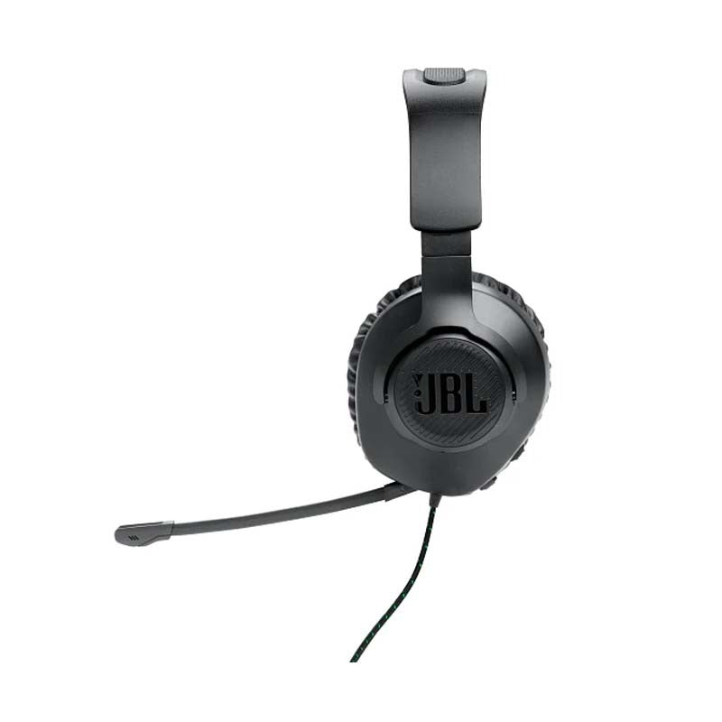 JBL Quantum 100X Console Wired Over Ear Gaming Headphones - Black / Green