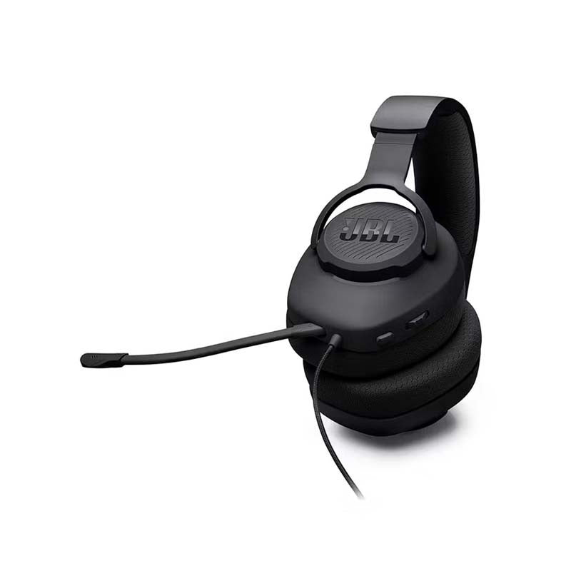 JBL Quantum 100M2 Wired Over-Ear Gaming Headset with Detachable Mic - Black