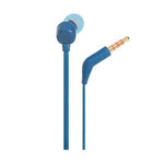 JBL Tune 110 In-Ear Earbuds + Mic - Blue