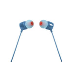 JBL Tune 110 In-Ear Earbuds + Mic - Blue