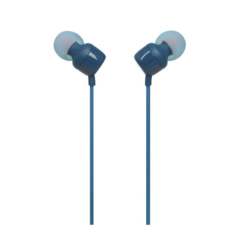 JBL Tune 110 In-Ear Earbuds + Mic - Blue