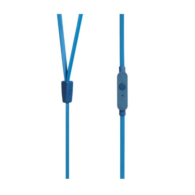 JBL Tune 110 In-Ear Earbuds + Mic - Blue