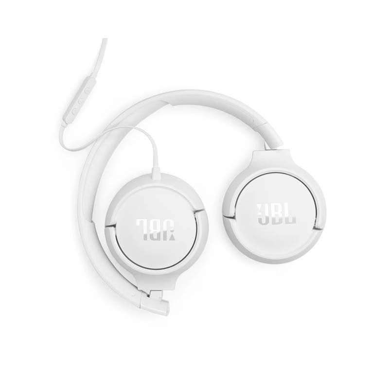 JBL Tune 520C Hi-Res Wired On Ear Headphones - White