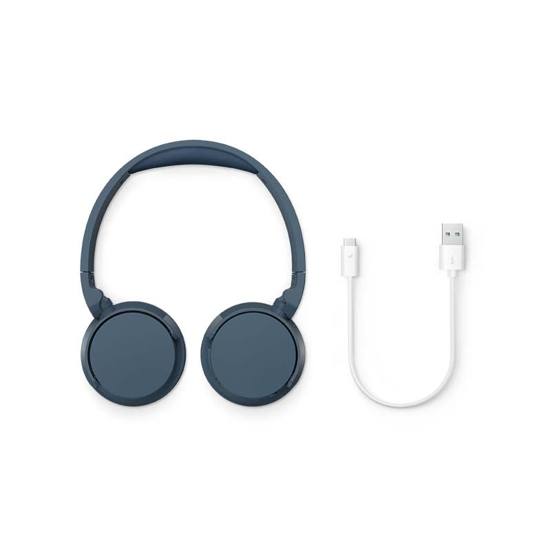 Philips TAH4209 Bluetooth On Ear Headphones with Mic - Blue