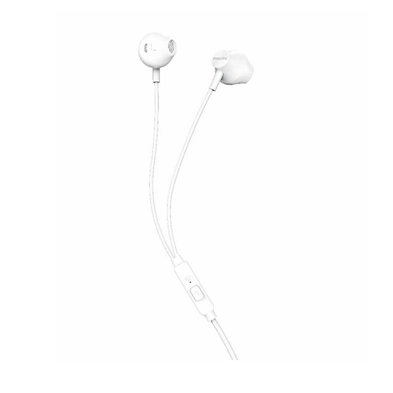 Philips TAUE101 Wired In Ear Headphones with Mic - White