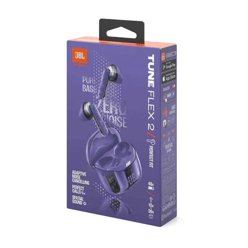JBL Tune Ghost Flex 2 ANC True Wireless In-Ear Earbuds - Purple