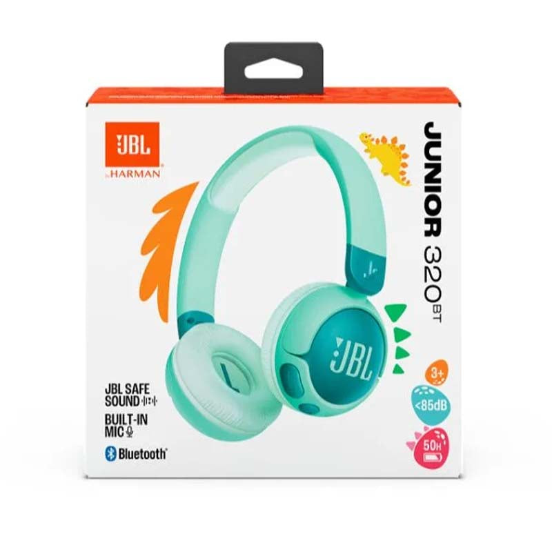 JBL Junior 320BT Wireless On-Ear Kids Headphones - Green