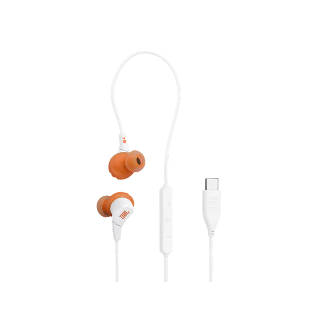 JBL Endurance Run 3 Wired Type-C In Ear Headphone - White