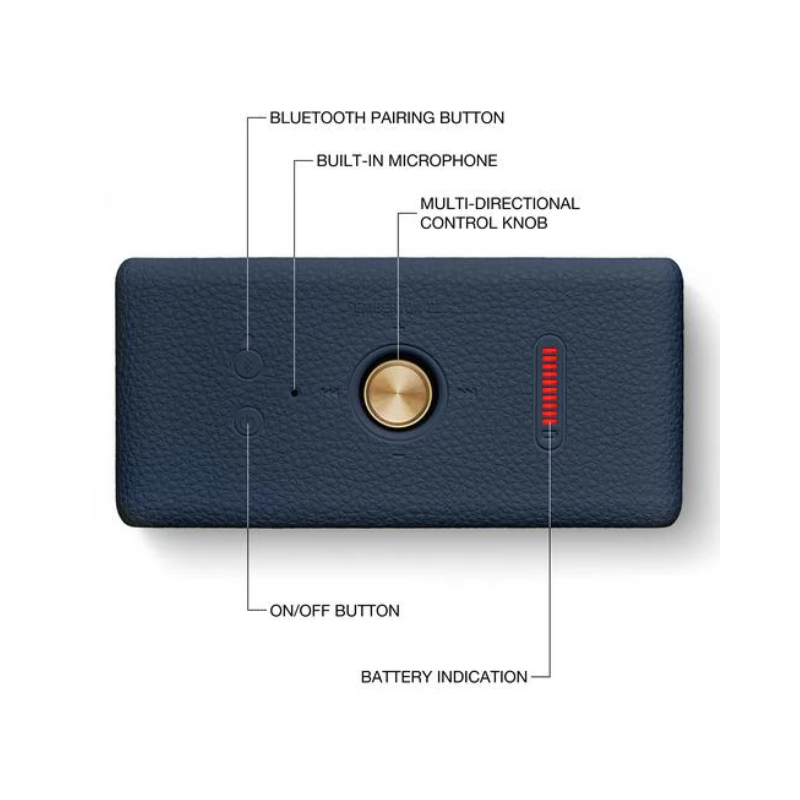 Marshall Emberton III Portable Bluetooth Speaker - Midnight Blue