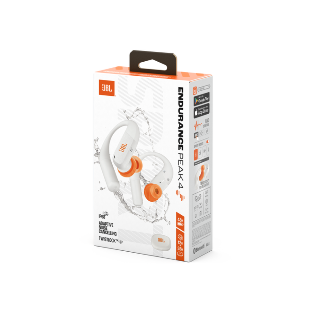 JBL Endurance Peak 4 TWS Sport In Ear Headphone - White