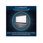 Connex 100 Inch E-Luminate Tripod Screen Projector - White