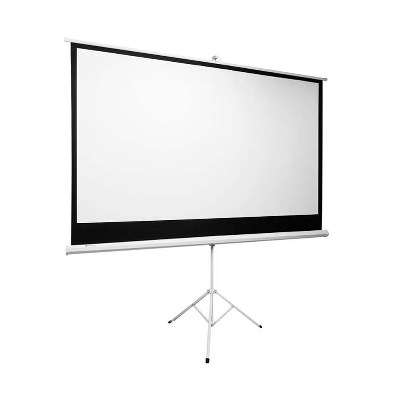 Connex 100 Inch E-Luminate Tripod Screen Projector - White