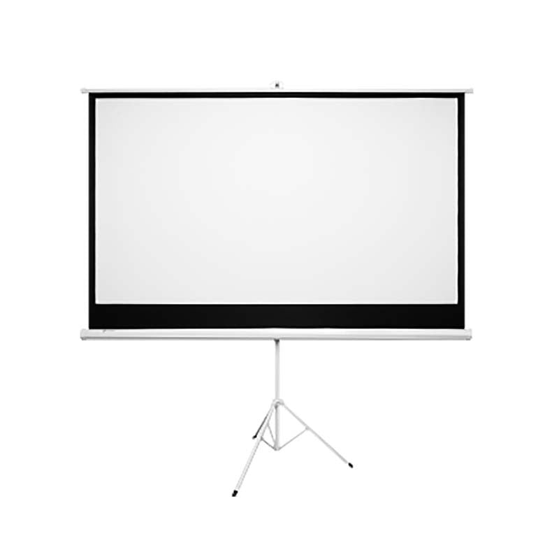 Connex 100 Inch E-Luminate Tripod Screen Projector - White