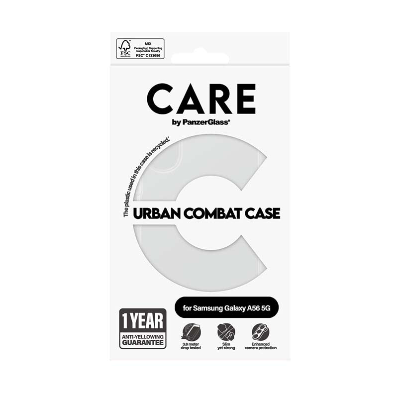 Care by PanzerGlass Samsung Galaxy A56 Urban Combat Case - Clear