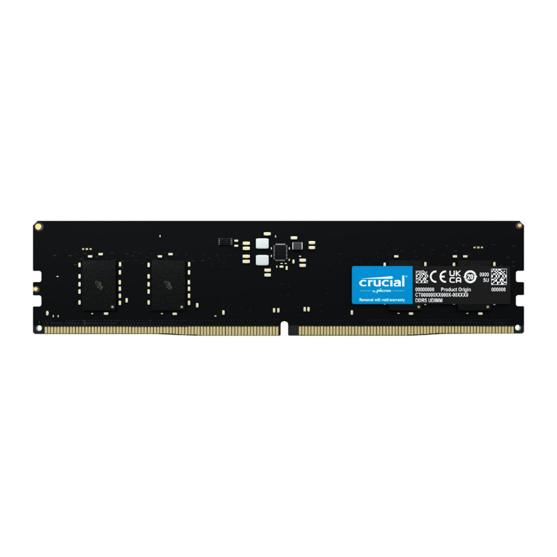 Crucial 32GB 5600Mhz DDR5 Desktop Memory - Black