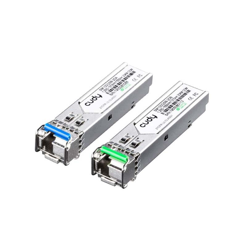 Cudy 1.25Gbps BIDI SFP Optical Transceiver 20Km DDM - Silver