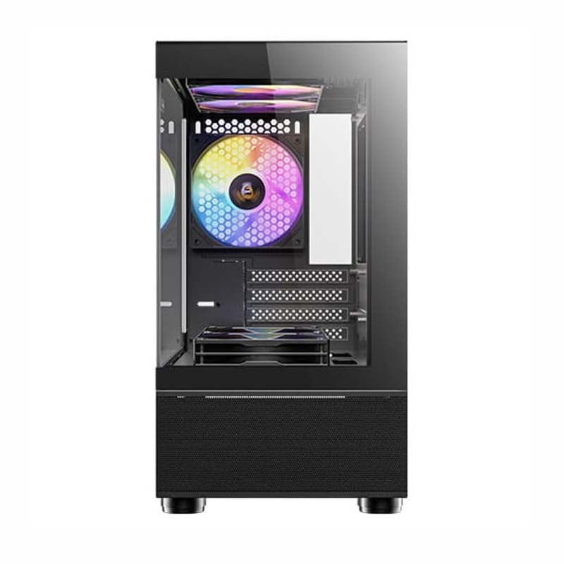 Antec CX200M Elite Micro-ATX ITX ARGB Mini-Tower Gaming Chassis - Black