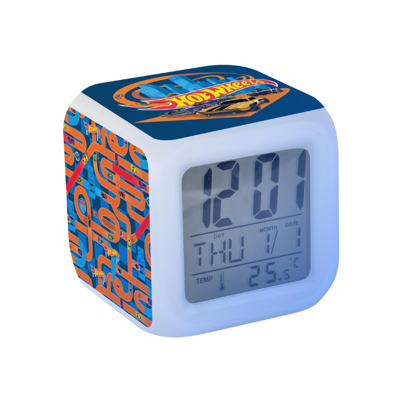 Mattel: Hot Wheels Digital Clock â€“ Blue