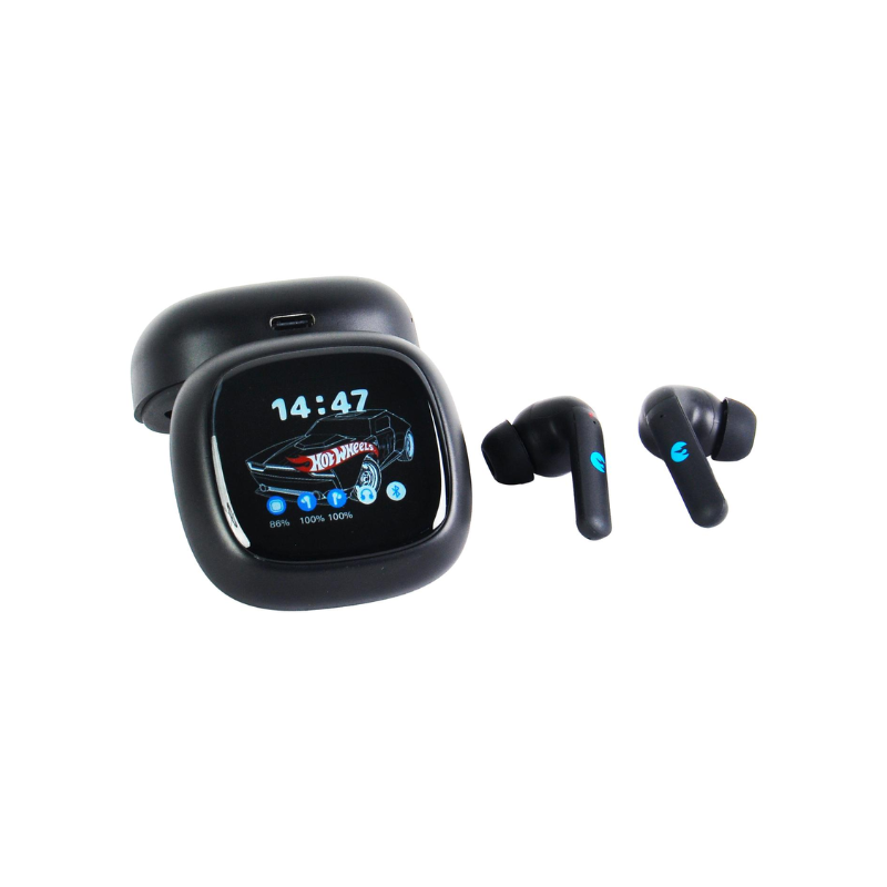 Mattel Hot Wheels Digital ANC Wireless Earbuds - Black