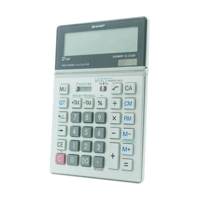 Sharp El2128V Semi-Desk Calculator