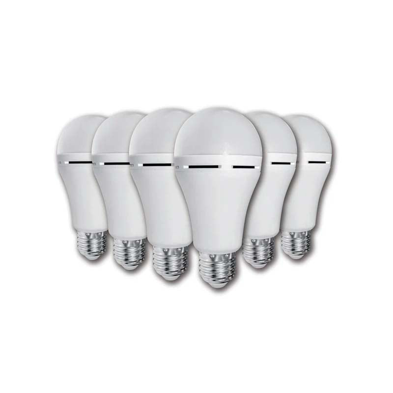 Elecstor E27 7W Rechargeable LED Bulb 6 Pack - Warm White
