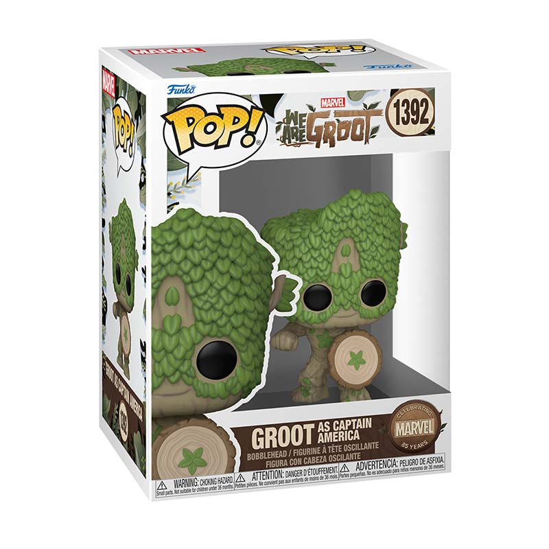 Funko Pop! Marvel: We Are Groot - Groot as Captain America