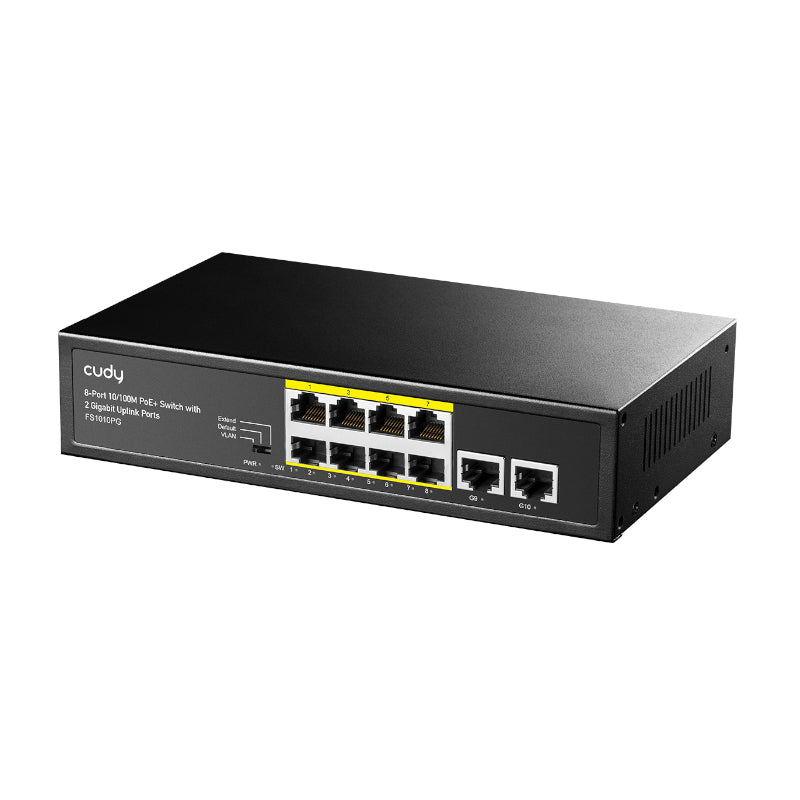 Cudy 10-Port 10/100Mbps Unmanaged PoE+ Switch