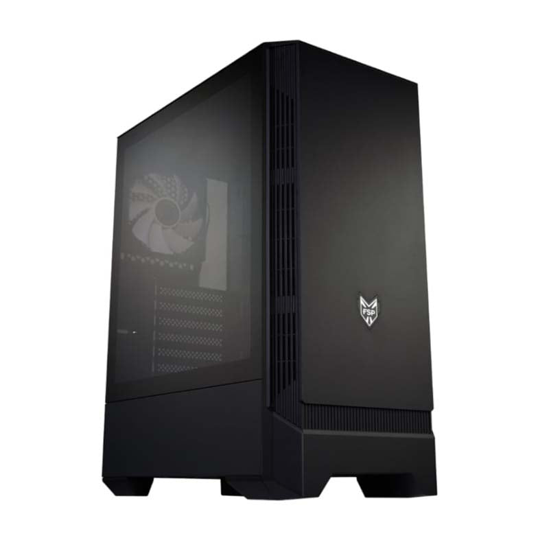 FSP CMT260 ATX Gaming Chassis - Black - Black