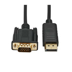 Gizzu Display Port to VGA Cable 1.8m - Black