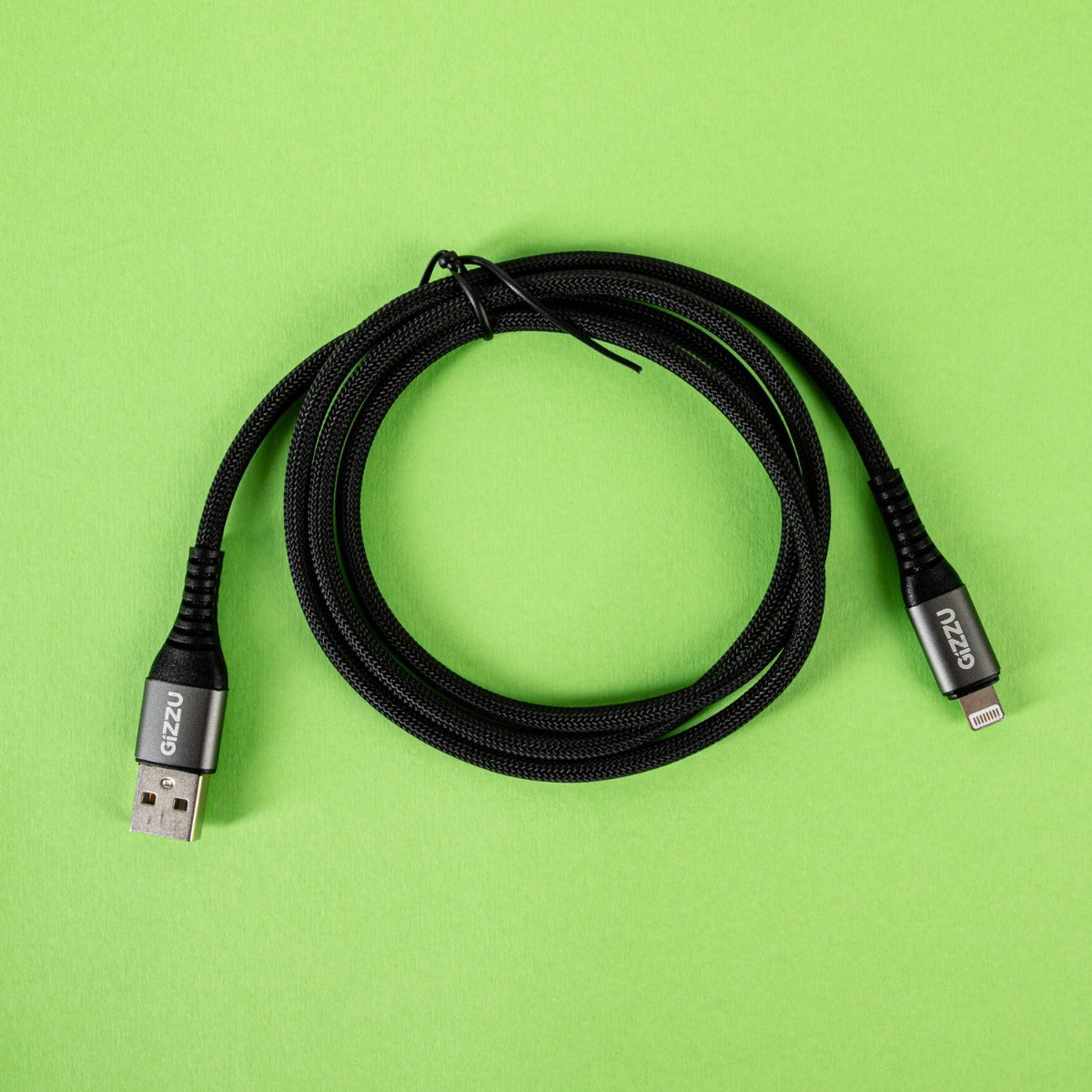 Gizzu 12W USB to Lightning 2m Cable - Black