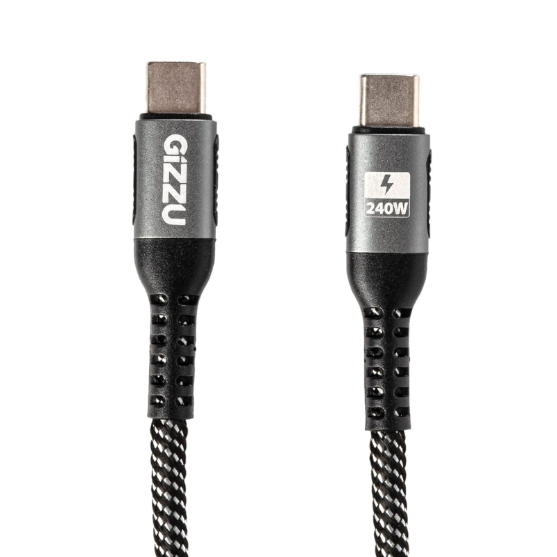 Gizzu 240W 480Mbps Type C 2m Cable - Black