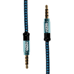 Gizzu 3.5mm AUX Cable 1.5m - Black/Blue - Blue