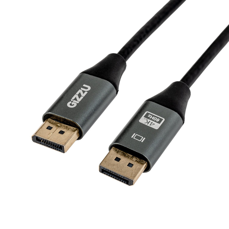 Gizzu 4K60Hz DisplayPort to DisplayPort Cable 1.5M - Black