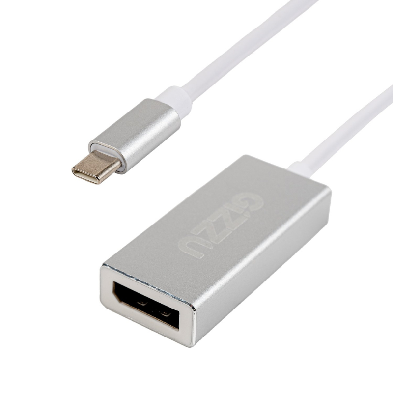 Gizzu 4K60Hz Type C to DisplayPort Adapter - Silver