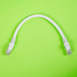 Gizzu Cat6 UTP Fly Lead Ethernet Network Cable 20cm - White - White