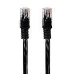 Gizzu Cat6 UTP Fly Lead Ethernet Network Cable 50cm - Black - Black