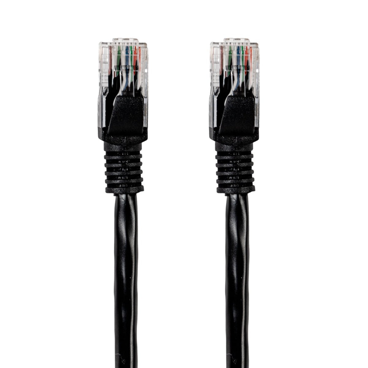 Gizzu Cat6 UTP Fly Lead Ethernet Network Cable 50cm - Black - Black