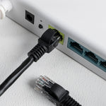 Gizzu Cat6 UTP Fly Lead Ethernet Network Cable 50cm - Black - Black