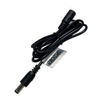 Gizzu DC 12V Male to Female 1.2M Power Cable - Black - Black