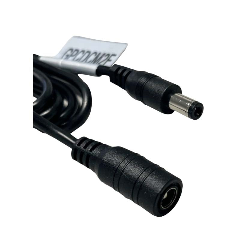 Gizzu DC 12V Male to Female 1.2M Power Cable - Black - Black
