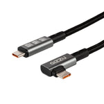 Gizzu 100W 10Gbps Type C Angled 1m Cable