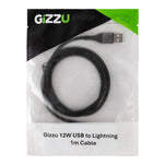 Gizzu 12W USB to Lightning 1m Cable